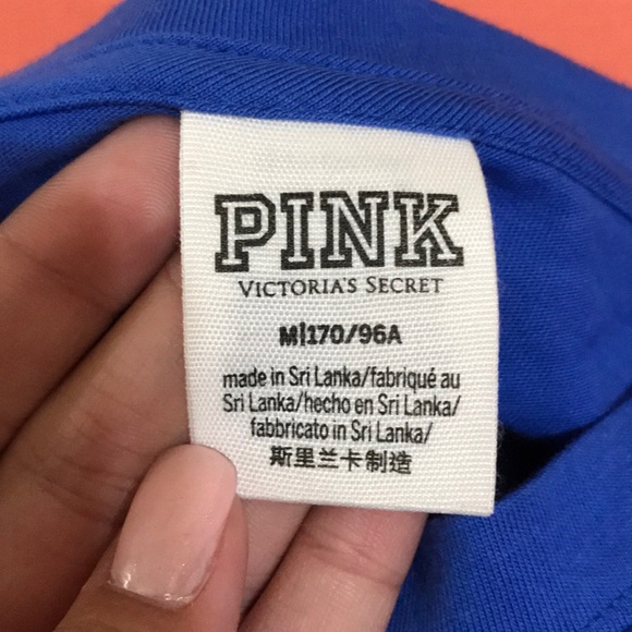 PINK Blue Long Sleeve Cropped Tee 💙 - Picture 4 of 4